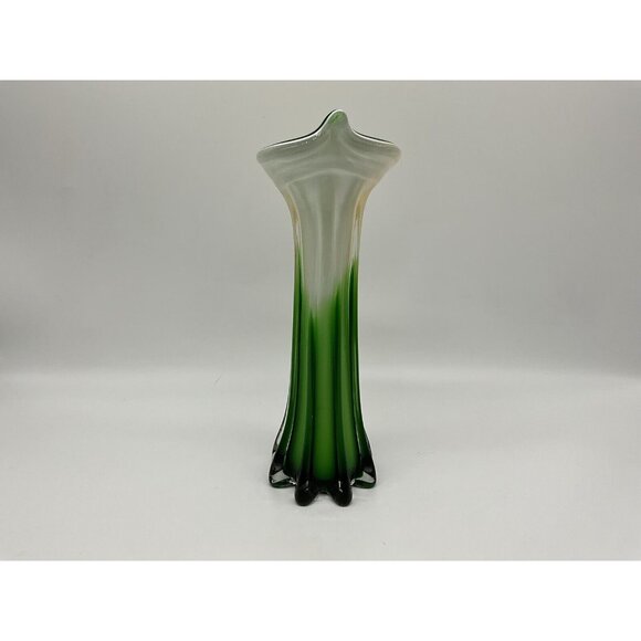 Jack In The Pulpit Calla Lily Vase 11.5 Inches Tall By Pier 1 Imports Vintage - Picture 12 of 16